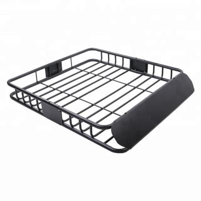 China Steel With Powder Coated Universal Car Truck Truck SUV Rack Luggage Cargo Rack Luggage Rack Rack Roof Rack Black Heavy Duty Steel for sale