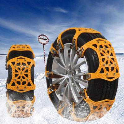 China Anti Slip Snow Chains Adjustable Car Tire Tire Chains Snow Sliding Universal Hardened Steel Car Tire Chains For Car/SUV/Trucks for sale