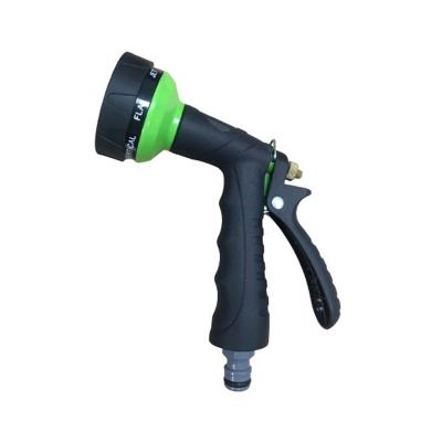 China Soft Handle Garden Hose Nozzles Sprayer 7 Models Zinc Water Gun Jet Washing Car Watering Garden for sale