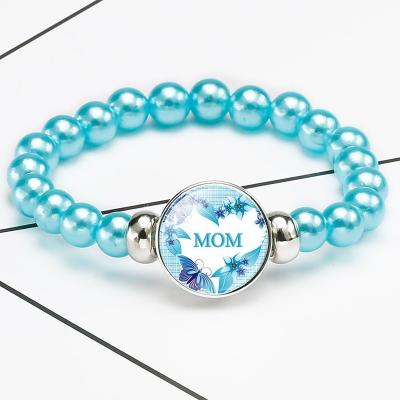 China FASHIONABLE Beads Bracelet Jewelry Fashion Dropshipping Adjustable Bracelets, Fashion Heart Alloy Beaded Bracelet Jewelry Mothers Day Gift for sale