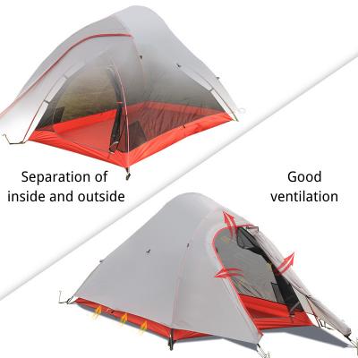 China Water proof; Protecting from the wind; Multifunctional Raincoat, Rise, Outdoor, Ultralight 2 Person Tent for Backpacking Camping, Removable Rainfly, and Aluminum Pole for sale