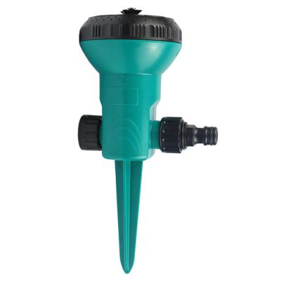 China Adjustable Water Sprinkler OEM ODM Garden Tools Sprayer Automatic Rotating Swinging Pots Thrown Mini Garden Sprinkler Watering And Irrigation Connector Zinc for sale