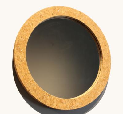 China Wholesale WOODEN FRAMED MIRROR mirrors bring brown round wood mirror craft for decoration wall home decor for sale