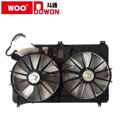 China Motor DYTY-7-007 16711-OP060/16363-OP010 FOR CROW.N 05-08 AIR CONDENSER FAN.RADIATOR FAN ASSEMBLY. FAN.AUTO COOLING PARTS. for sale