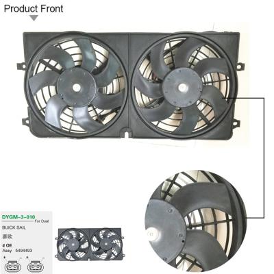 China Motor DYGM-3-010 5494493 FOR BUIC-K SAIL AIR CONDENSER FAN.RADIATOR FAN ASSEMBLY. FAN.AUTO COOLING PARTS. for sale