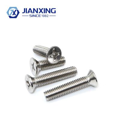 China GB819-76 Stainless Steel Bargain Head SS304 Cross Countersink Flat Head 304 Head Machine Screw for sale