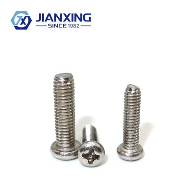 China Pan 201 Stainless Steel Phillips Small Screws And Cross Round Head Bolts Pan Head Screws for sale