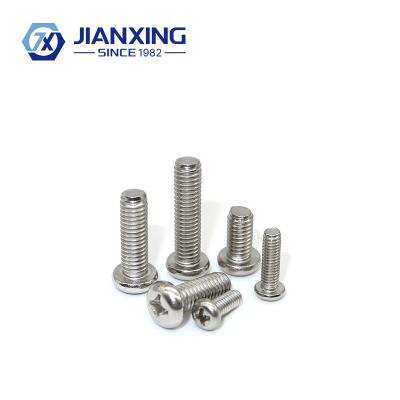 China Pan 304 Stainless Steel Phillips Small Screws And Cross Round Head Bolts Pan Head Screws for sale