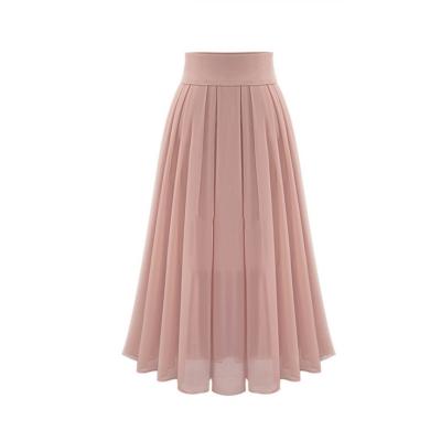 China Latest Lady Skirt Design Pictures Anti-Static Anti-Static Cheap Woman Chiffon Skirt Women Maxi Skirts for sale