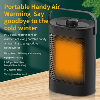 China Hot Selling Portable Mini PTC Heater Office Outdoor and Indoor Fast Heater Small Ceramic Room Use 1500W PTC Heater for sale