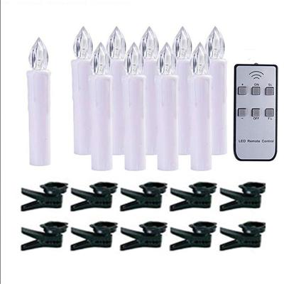 China New 10 PCS Modern Remote Battery Amazon Christmas Decor Flameless 2022 Window Timer With Pedestal Clips LED Candles for sale