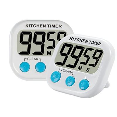 China Super Viable Kitchen Timer Digital LCD Digital Countdown Clock Alarm Clock With Stand Kids Study Timer for sale