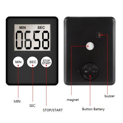 China Free Shipping DHL Digital Kitchen Timer Long Lasting Large LCD Display Magnetic Back Loud Alarm Timer For Cooking for sale