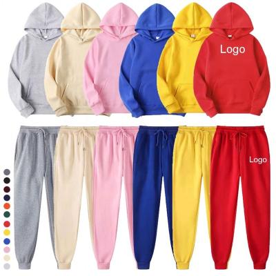 China Anti-wrinkle Fashion High Quality Cheap Men's Hooded Sweatshirts Hoodies&Sweatpants Set Wholesale for sale