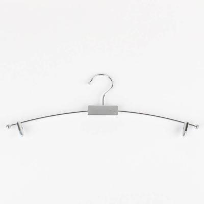 China Durable Boutique Store Girls Underwear Hangers Bra Metal Appearance Rack Lingerie Women Panties Hanger with Clips for sale