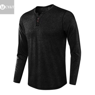 China Wholesale High Quality China Manufacturer Anti-wrinkle new style casual men's printing shirt autumn T-shirt long-sleeved bottoming tops for sale