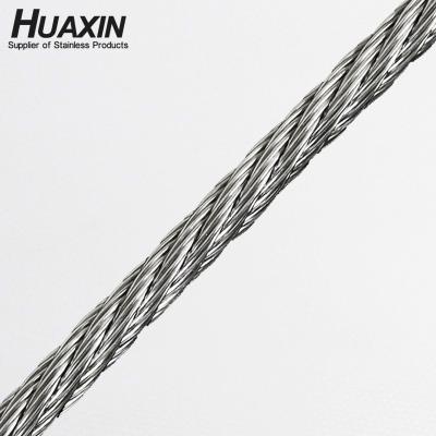 China High Construction ISO9001 A2 A4 304/316 Stainless Steel Wire Rope 7*7 Strong Cable 3mm Supply for sale