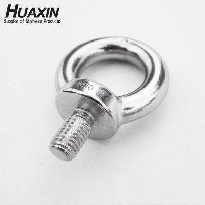 China High Quality JIS1168 M6 M8 M10 M12 Stainless Steel Eye Bolt 304 316 DIN580 Lifting Eye Bolt For LED Light Mining Lamp for sale