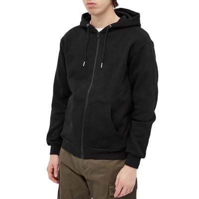 China Manufacturers Custom Wholesale Cotton Anti-Wrinkle Apparel Plain Black 100% Cheap Hoodie Zip Up Mens Hoodies for sale