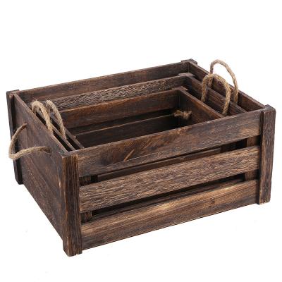 China China Antique Wooden Box Storage Wooden Box Decoration Antique Wooden Box Storage Basket for sale