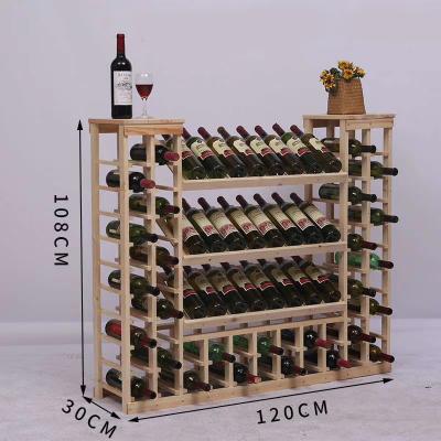 China Double Sided Custom Storage Rack Display Wooden Wine Maker Cabinet for sale