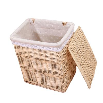 China Minimalist Storage Basket Dirty Clothes Hamper Rattan Clothes Storage Dirty Basket Dirty Clothes Hamper Toy Storage Basket Home Wicker Bask for sale