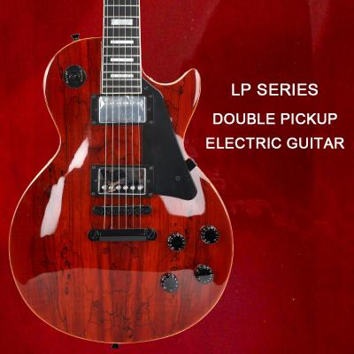 China Popularity LP1 GuitarTechnology Electric Wood 22 Frets LP Square White Bridge Double Scallop Pickups 2V2T3W Dual Line for sale