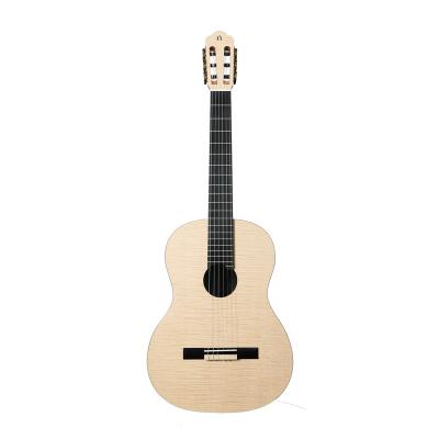 China Classic Maple Guitar N-HPL-232 Cost Performance HPL Maple New Top 39 Inch White Advanced Classical Guitar for sale