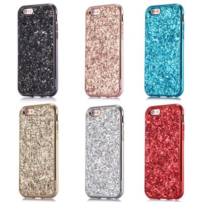 China For iPhone 6 Shiny Effect Diamond Phone Case For Apple Phone Colorful Luxury Design Protective Case CP023 for sale