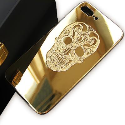 China Customizable protective case for iphone 7 plus gold skull design case protector for iphone 7 plus for sale