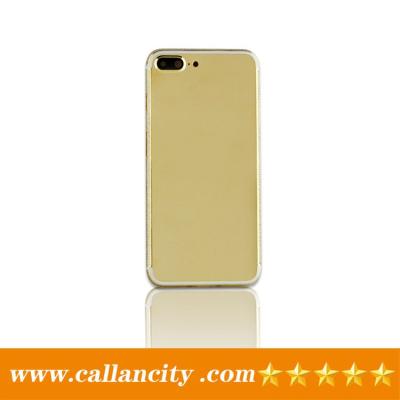 China Aluminum For iPhone 7 Plus 24K Gold Plated Housing With Diamond Side Replacement Cover For Cell Phone Cover With Crystal Luxury Unique for sale