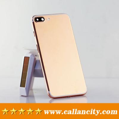 China Christmas Aluminum Gift For iPhone 7 plus 18K Rose Gold Plated Housing For Apple Phone Back Cover Special Replacement Luxury Unique Cover for sale