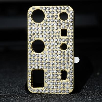 China High Protective Camera Cover Lens Glitter Diamond Metal Camera Lens Protector Case Back Cover For Mobile Phone for sale