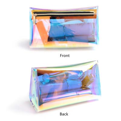 China Transparent Cosmetic Pouch Make Up Bag Fashion Styles Makeup Bag Customizable Tpu Clear PVC Zipper Up Travel Beauty Bag for sale