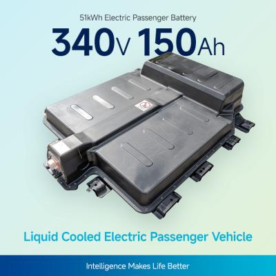 China 51 KWh Liquid Cooled Electric Car Battery Pack 340V 150Ah NMC Voor personenauto's Te koop