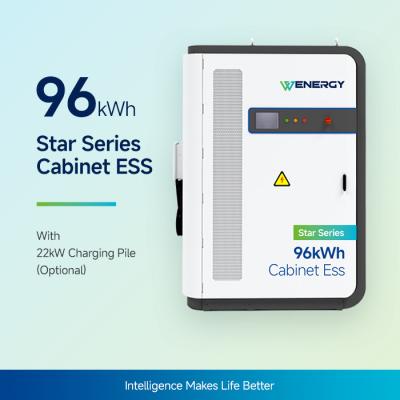 China Sistema de energía híbrida de iones de litio solar diesel de 96Kwh ESS Cabinet en venta