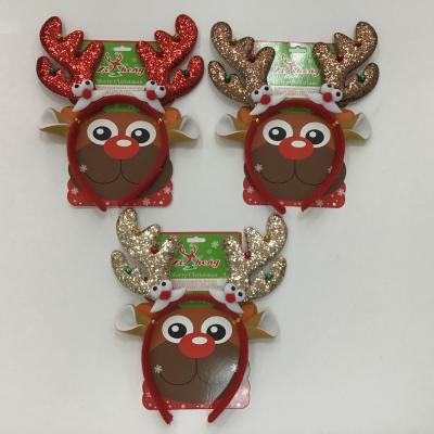 China As Picture Christmas Decorations Antlers Long Christmas Display Headband New Cute Antler Head Buckle For Sale for sale