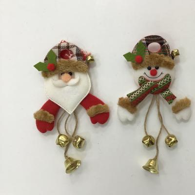 China Santa Christmas Decorations Doll Creative Wooden Door Scene Hanging Layout Listing Christmas Window Pendant Wholesale for sale