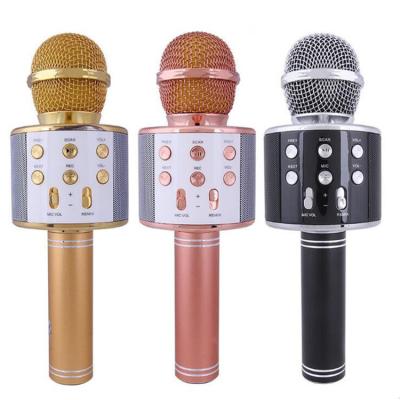 China Cheap Handheld Microphone Kids Karaoke Wireless Microphone with Speaker, Portable Handheld Karaoke Player for Home Party KTV Music Singing Play for sale