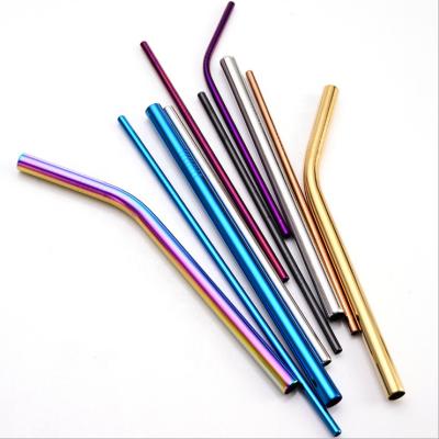 China New 304 Colors Drinking Straw Amazon Stainless Steel Straws 2019 Viable Creative Non-disposable Tea Coffee Milk Straw for sale