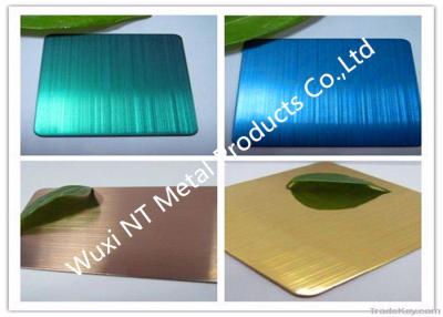 China Cold Rolled ASTM  304/316L Color Stainless Steel Sheet for Construction for sale