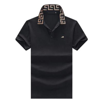 China Asian Size M-3XL 2023 New Men's Polo Shirt Short Sleeve T-shirt Summer Half Sleeve Loose Solid T-shirt Casual Men's Breathable Tops for sale