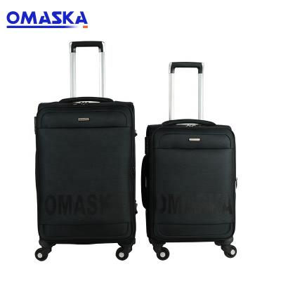 China OMASKA custom print logo borsa da viaggio nylon 3 pcs set suitcase trolley bag 4 wheel luggage bag for sale