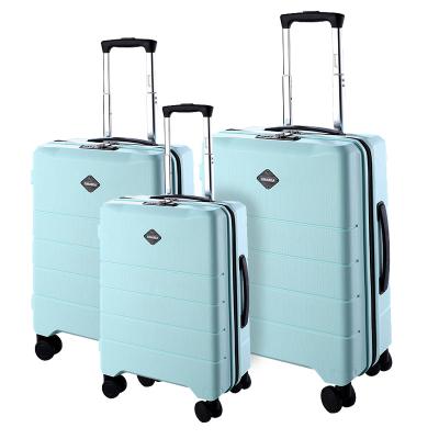 China Hot Sale Custom Made Wholesale ABS OMASKA 4 Wheel PC Suitcase 3 PCS Set ABS Travel Luggage Unisex Suitcase for sale