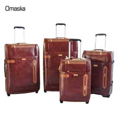 China OMASKA Custom 4pcs PU Trolley Suitcase Set Borsa DA Viaggio 19