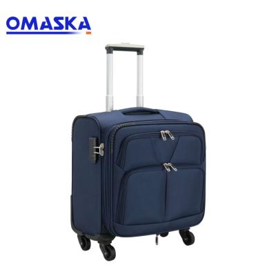 China Customized Small 13 Inch Management Computer Trolley Cabin Luggage Gift Suitcase Box Nylon Oxford Nylon Soft Size for sale