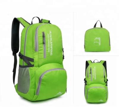 China Custom logo custom made lightweight nylon daypack Wholesale Waterproof Can LOGO backpack foldable shopping bag for sale