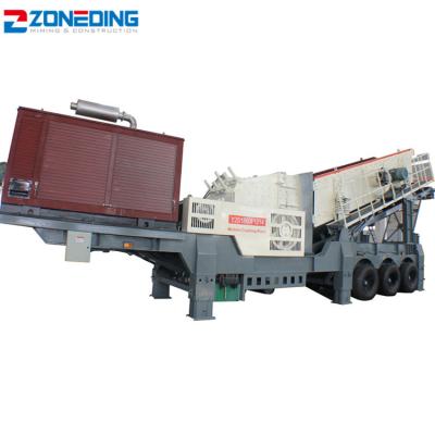 China 300t/h Mobile Jaw Wheel Large Mine Crusher Plant Mobile Stone Crushing Machine For Ore for sale