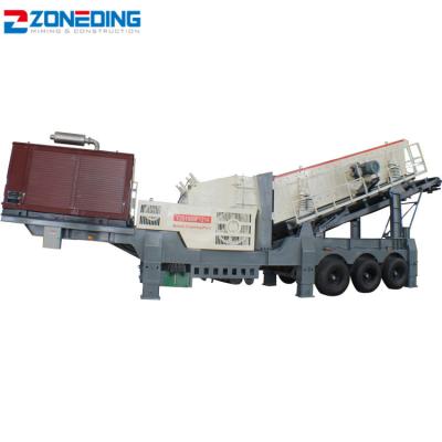 China High Efficient Engine Mine Truck Crawler Mobile Crusher for sale