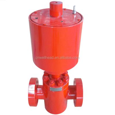 China General API 6A PNEUMATIC POWER AND HIGH PRESSURE CYLINDER SAFETY GATE VALVE for sale